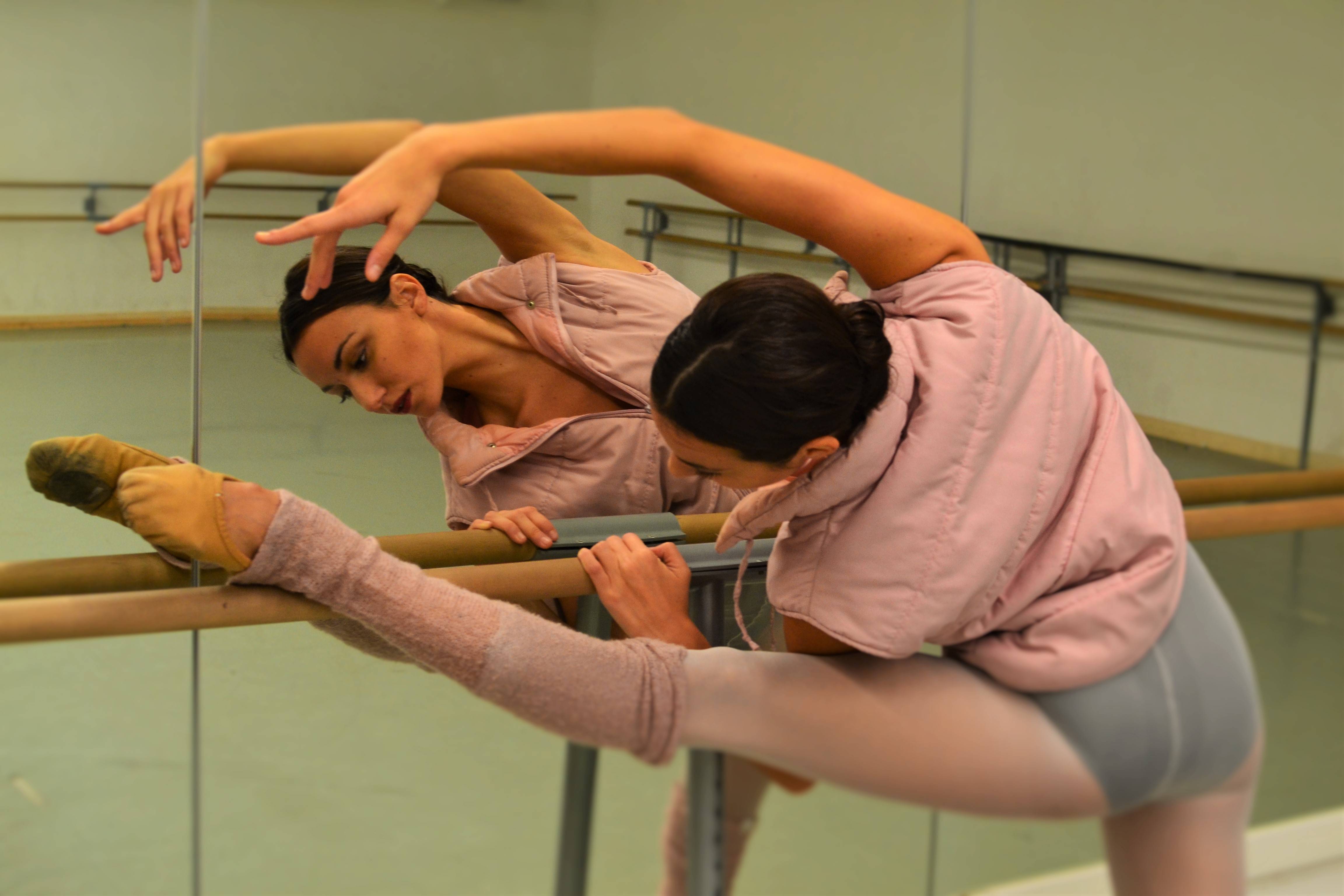 Inside the ballet studio