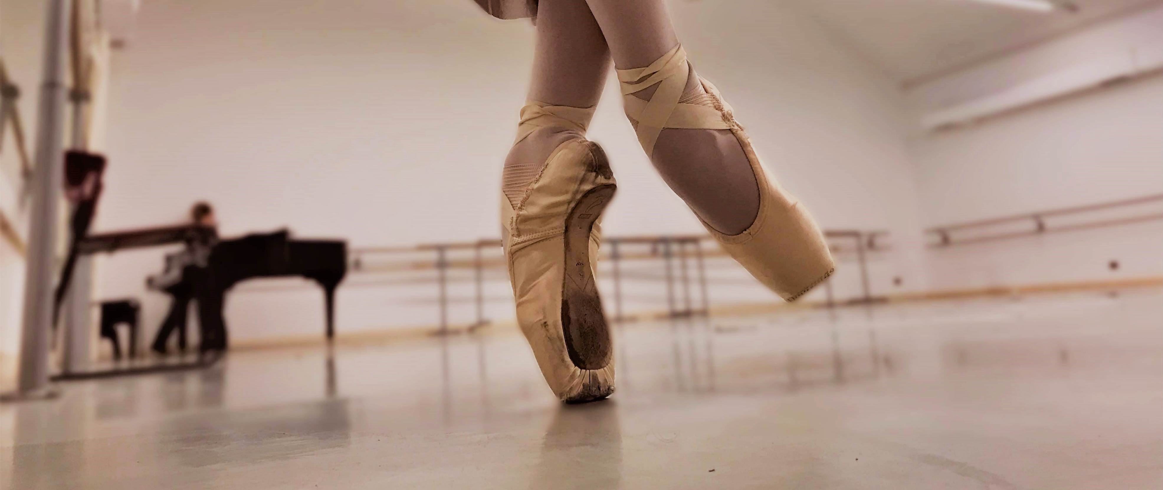 Ballet shoes made of on sale